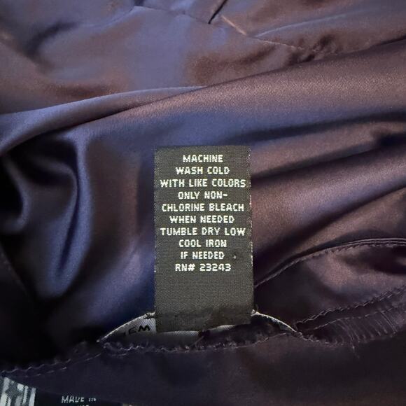 New York and Company Satin Tank Tops Purple Gray Large - Picture 6 of 6